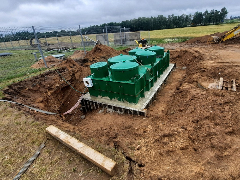 Хозяйственно-бытовой сток —  "Привольный". Логистический центр "PRIMUM", республика Беларусь. 